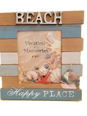 Vacation Memories photo/picture frame 5x7 - NEW